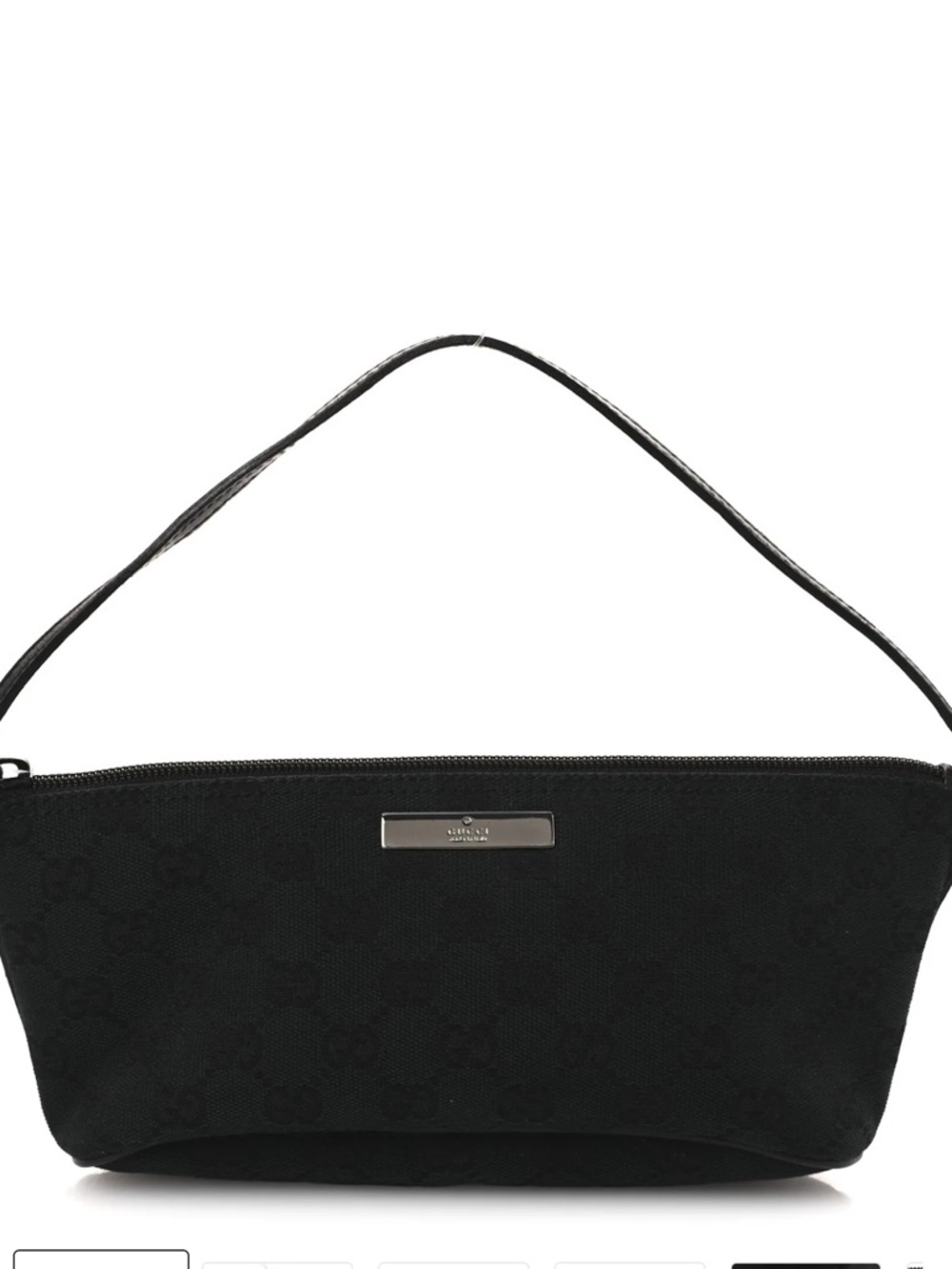 Gucci monogram boat pochette black bag - Picture 2 of 10